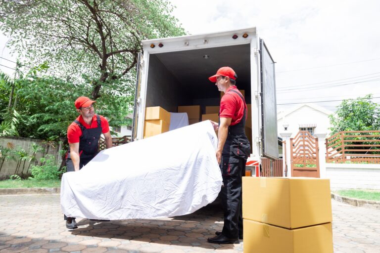 Indian,And,Caucasian,Partnership,Mover,Worker,In,Red,Uniform,Uploading